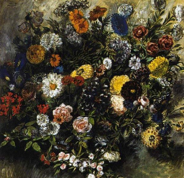 Bouquet of Flowers, Eugene Delacroix